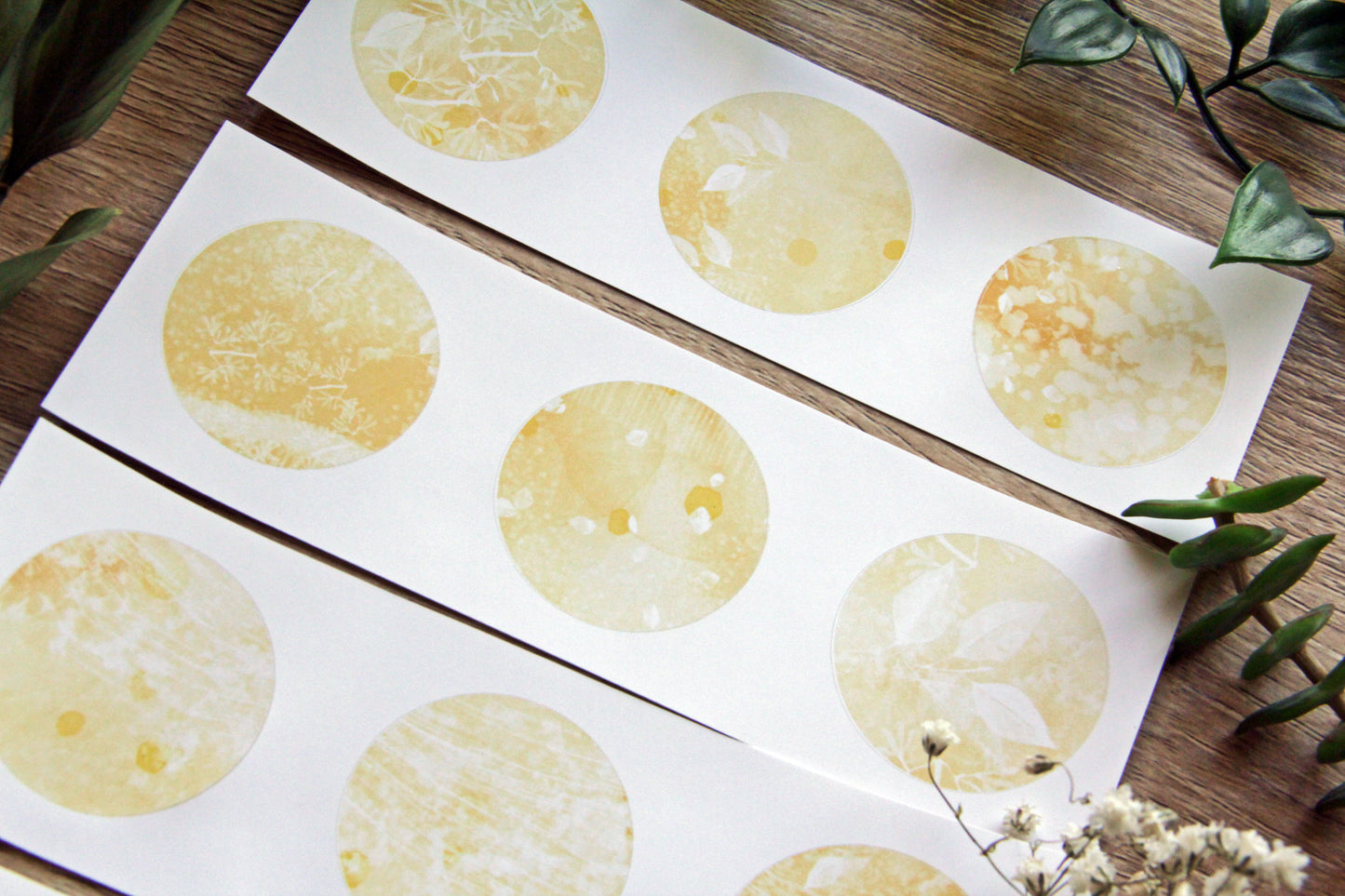 Moons No. 2 "Yellow Florals"