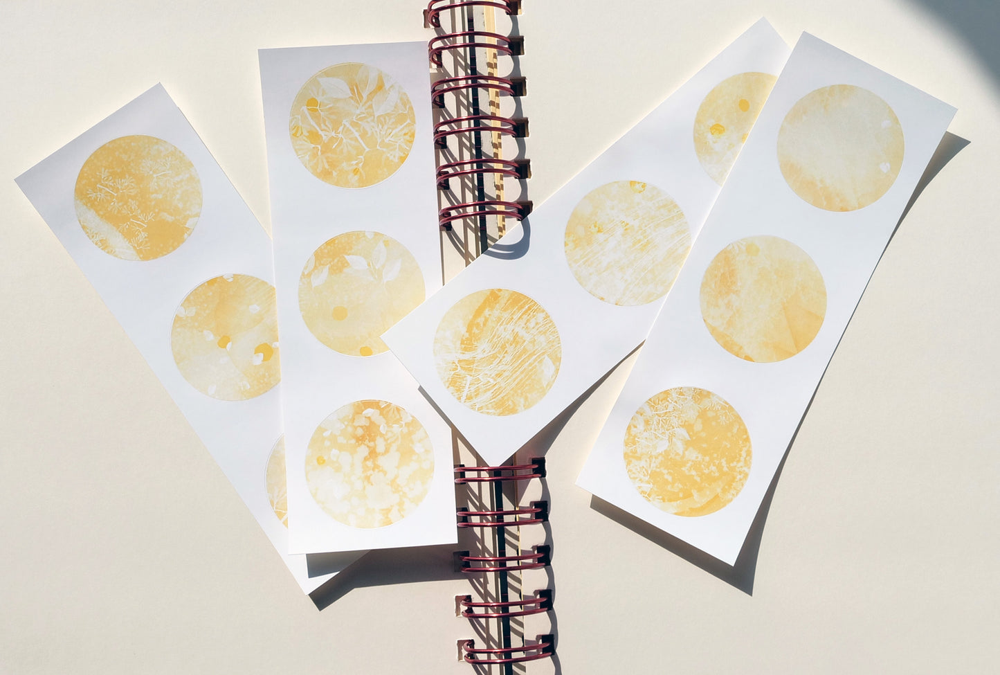 Moons No. 2 "Yellow Florals"
