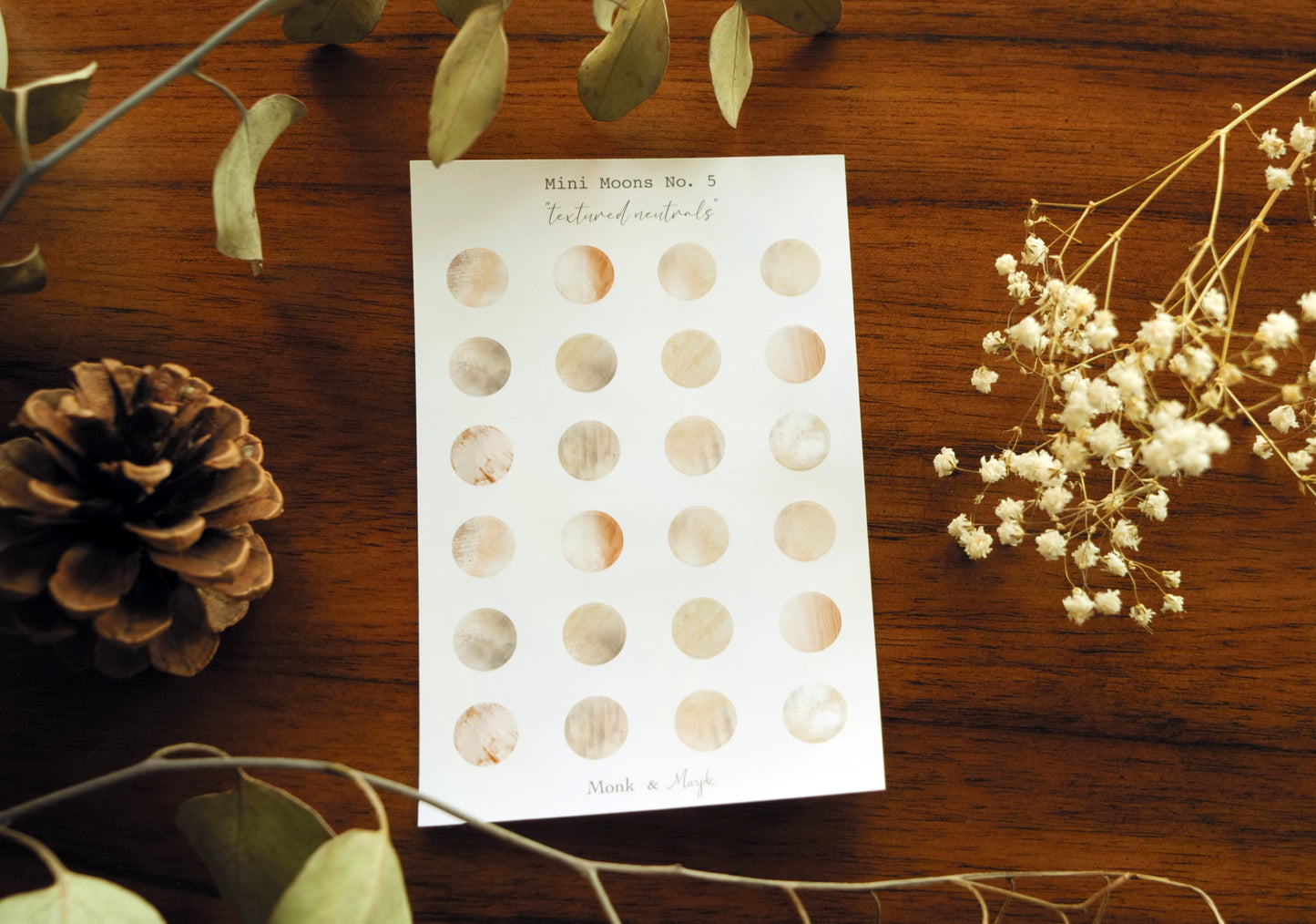 Mini Moons No. 5 "Textured Neutrals"