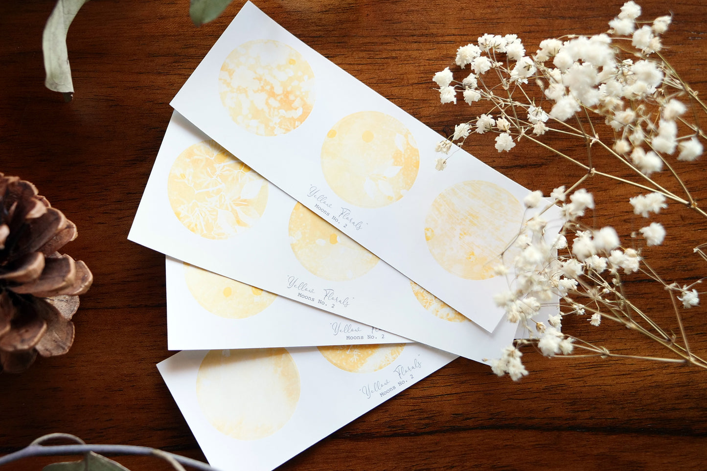 Moons No. 2 "Yellow Florals"