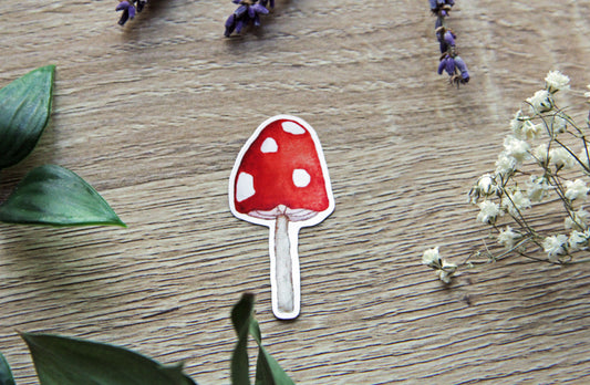 Red-Cap Mushroom plant sticker