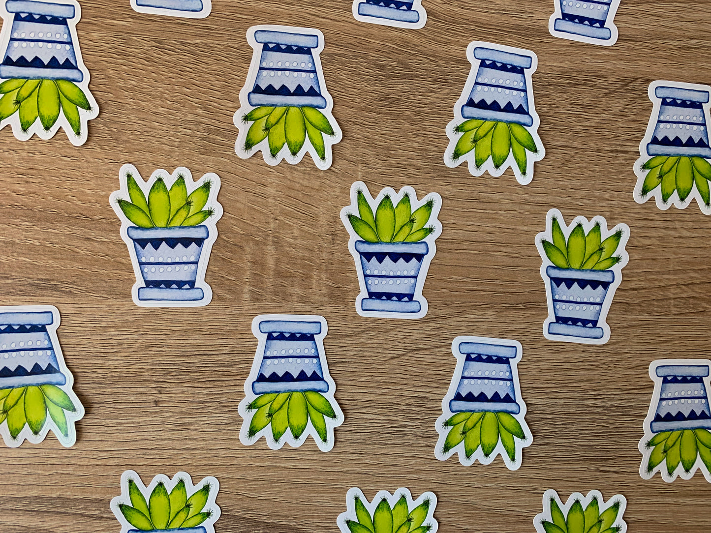 Finger Cactus plant sticker