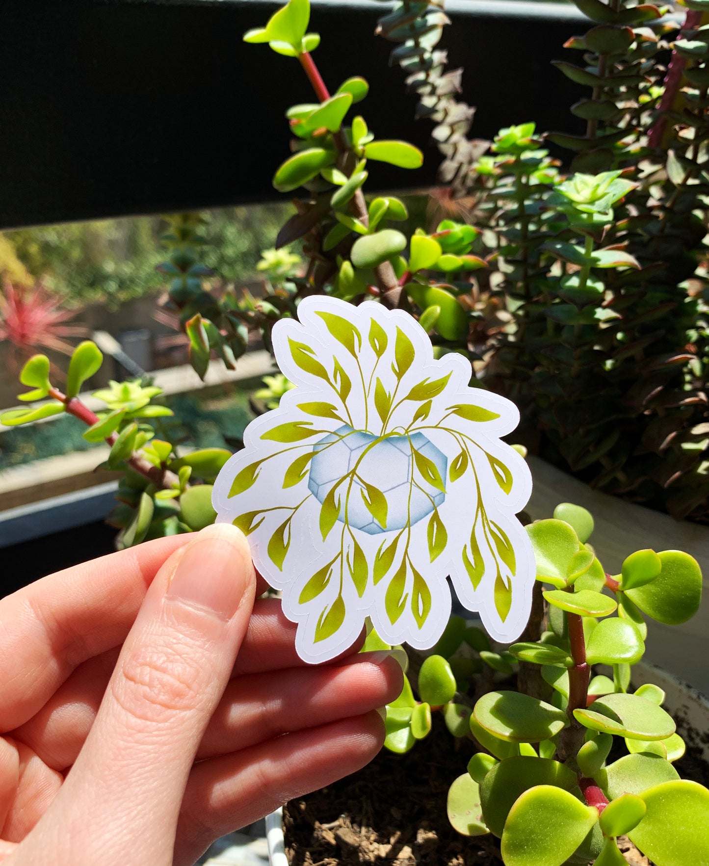 Flowy Leaf plant sticker