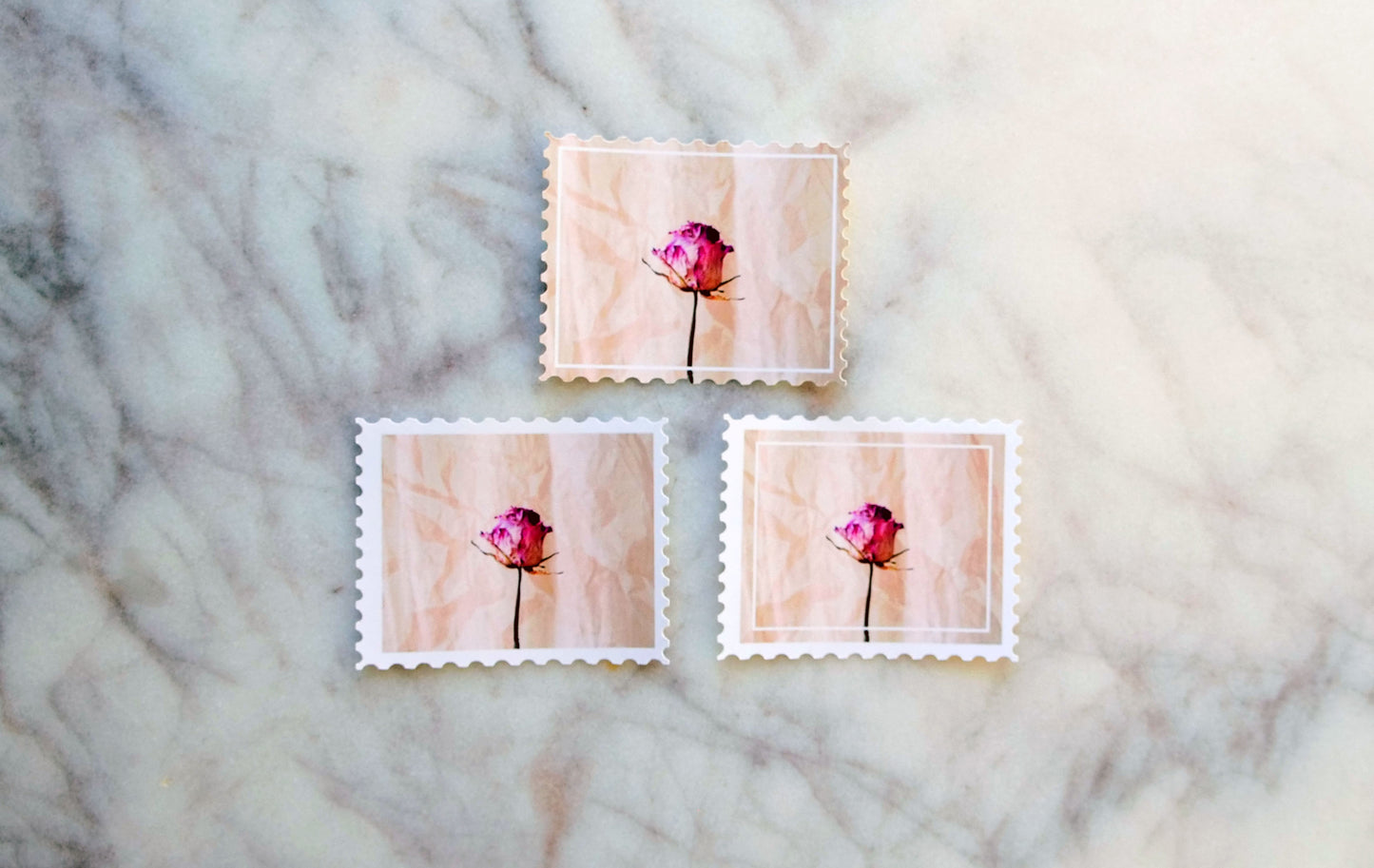 Vintage Floral Stamps No. 1 "rose"