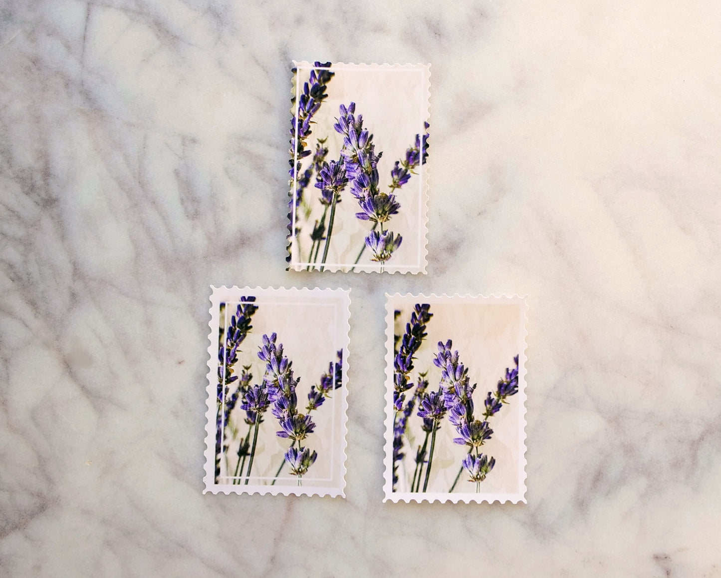 Vintage Floral Stamps No. 3 "lavender"