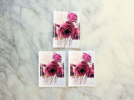 Vintage Floral Stamps No. 6 "close-up"