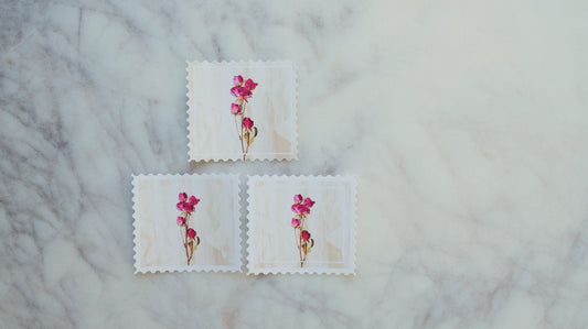 Vintage Floral Stamps No. 2 "mini roses"