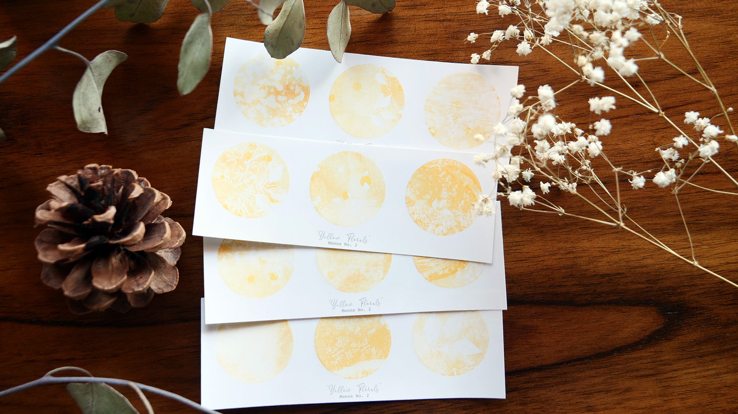 Moons No. 2    "Yellow Florals"