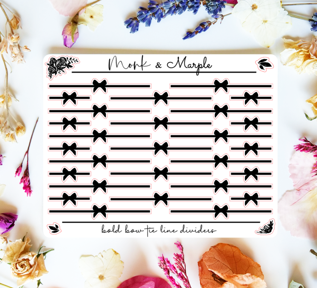 Bold Bow Tie Line Dividers – Monk & Marple