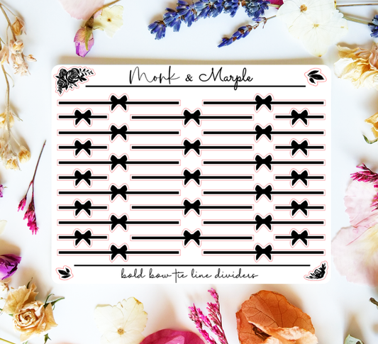 Bold Bow Tie Line Dividers