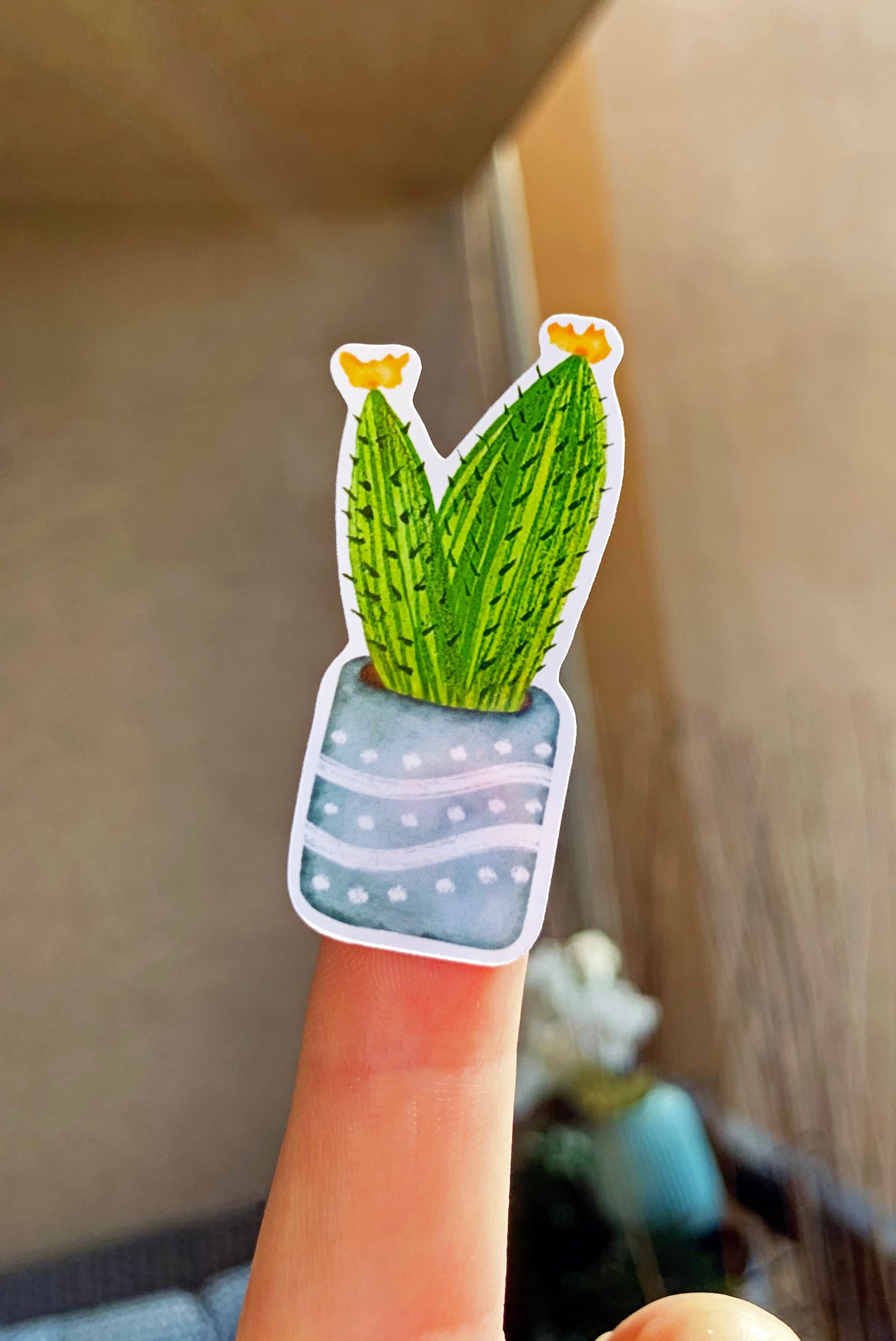 Flower Cactus plant sticker