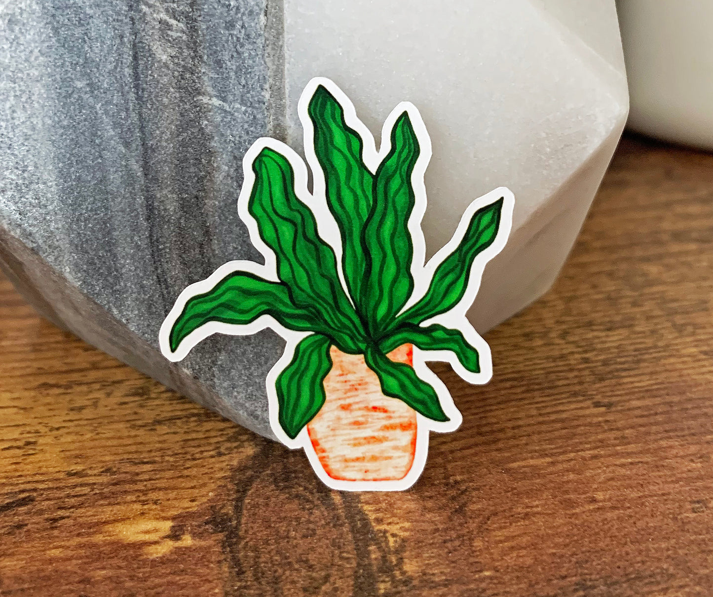 Wavy Leaf plant sticker