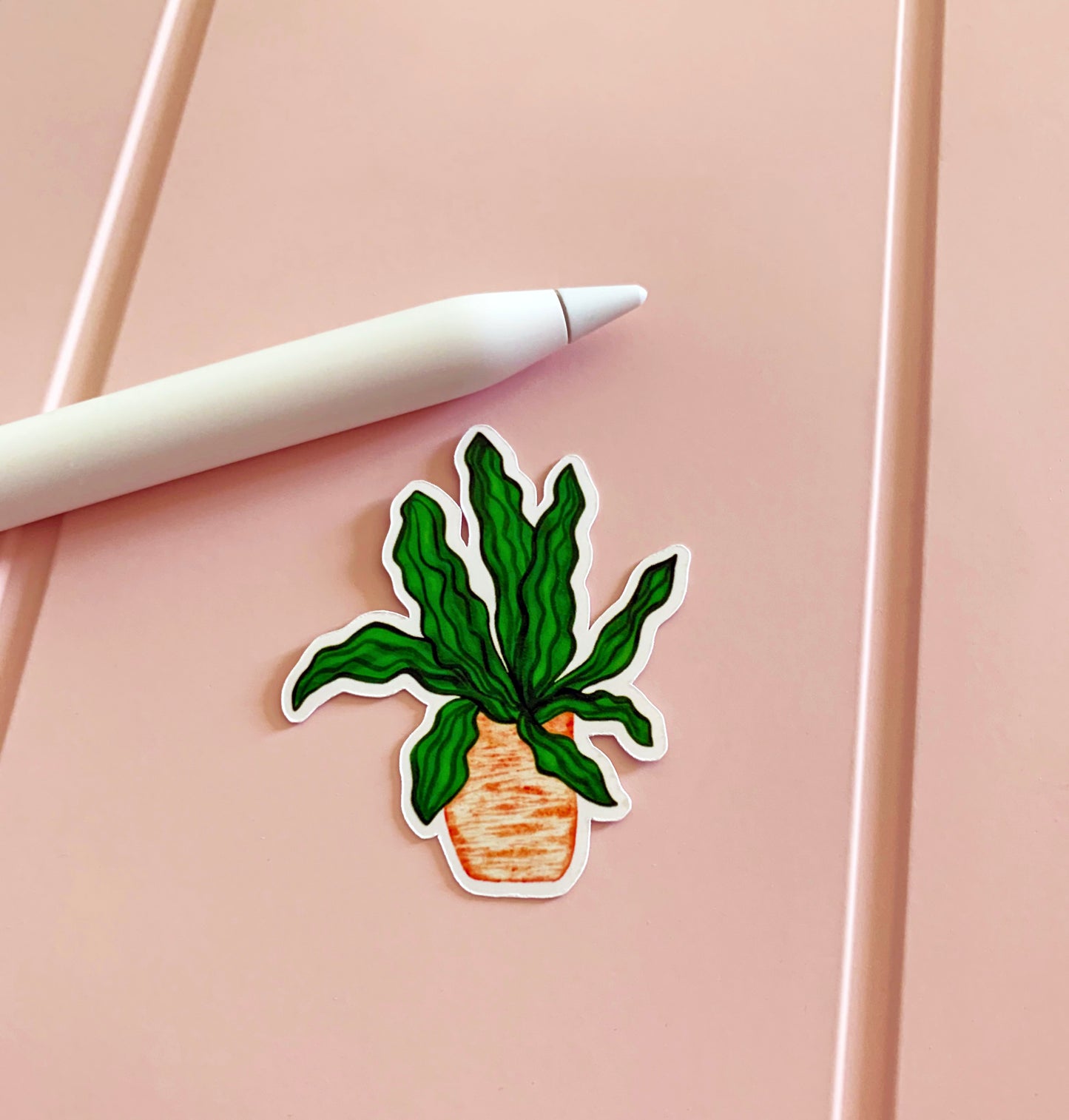 Wavy Leaf plant sticker