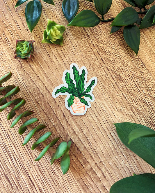 Wavy Leaf plant sticker